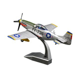 Maxbell Simulation 1:48 P51 Aircraft Model with Display Base for Home Office Bedroom green