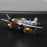 Maxbell Simulation 1:48 P51 Aircraft Model with Display Base for Home Office Bedroom green