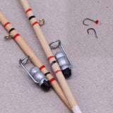 Maxbell 2 Pieces 1/12 Tiny Fishing Pole Realistic Craft Mini Ornaments Architectural