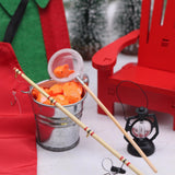 Maxbell 2 Pieces 1/12 Tiny Fishing Pole Realistic Craft Mini Ornaments Architectural
