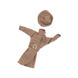 Maxbell 1/6 Scale Female Figure Doll Trench Coat Outfit for 12" Female Action Figure Brown