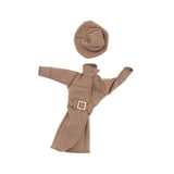 Maxbell 1/6 Scale Female Figure Doll Trench Coat Outfit for 12" Female Action Figure Brown