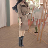 Maxbell 1/6 Scale Female Figure Doll Trench Coat Outfit for 12" Female Action Figure Brown