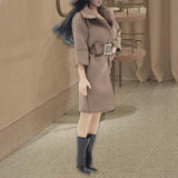 Maxbell 1/6 Scale Female Figure Doll Trench Coat Outfit for 12" Female Action Figure Brown