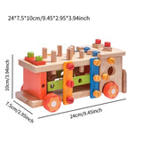 Maxbell Wooden Toddlers Tool Set Construction Toy for Boy Girl 2 3 4 5 Year Old Kids