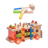 Maxbell Wooden Toddlers Tool Set Construction Toy for Boy Girl 2 3 4 5 Year Old Kids