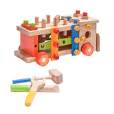 Maxbell Wooden Toddlers Tool Set Construction Toy for Boy Girl 2 3 4 5 Year Old Kids