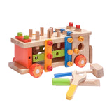 Maxbell Wooden Toddlers Tool Set Construction Toy for Boy Girl 2 3 4 5 Year Old Kids