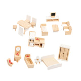 Maxbell Wooden Dollhouse Furniture Set Dollhouse Toy for Ages 3+ Boys Girls Toddlers