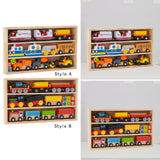 Maxbell Wooden Train Set Early Learning Train Toys for Children Preschool Boys Girls Style A