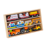 Maxbell Wooden Train Set Early Learning Train Toys for Children Preschool Boys Girls Style A