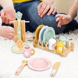 Maxbell Kitchen Pretend Play Simulation Play Dishes Tableware for Children Baby Boys