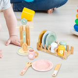 Maxbell Kitchen Pretend Play Simulation Play Dishes Tableware for Children Baby Boys