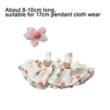 Maxbell Mini Doll Clothes Stylish Cute Doll Clothes Suit for Little Girls Dolls Kids white skirt