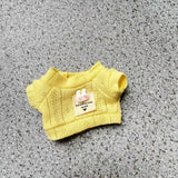 Maxbell Mini Doll Clothes Stylish Cute Doll Clothes Suit for Little Girls Dolls Kids yellow shirt set