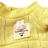 Maxbell Mini Doll Clothes Stylish Cute Doll Clothes Suit for Little Girls Dolls Kids yellow shirt set