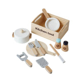 Maxbell Wooden Toy Cooking Set Role Play Montessori for Birthday Gift Children Girls