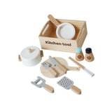 Maxbell Wooden Toy Cooking Set Role Play Montessori for Birthday Gift Children Girls