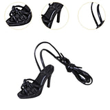 Maxbell 1/4 Scale Female Doll High Heeled Shoes Doll Shoes for Female Action Figures black
