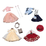 Maxbell 1:6 BJD Doll Dress Clothing with Accessories for Kids Cosplay for 11.81 inch Red