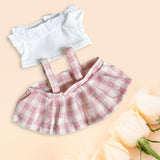 Maxbell 20cm Mini Doll Dress Fashion Comfortable Girl Doll Outfits Little Girls Gift Pink