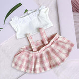 Maxbell 20cm Mini Doll Dress Fashion Comfortable Girl Doll Outfits Little Girls Gift Pink