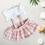 Maxbell 20cm Mini Doll Dress Fashion Comfortable Girl Doll Outfits Little Girls Gift Pink