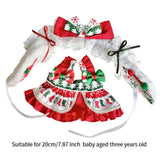 Maxbell Stuffed Doll Suspender Skirt Fashion Pretend Play Brace Skirt for 20cm Dolls