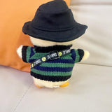 Maxbell Duck Plush Clothes Soft Photo Props Stylish Doll Sweater with Hat and Camera