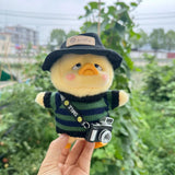 Maxbell Duck Plush Clothes Soft Photo Props Stylish Doll Sweater with Hat and Camera