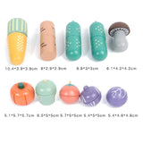 Maxbell Cutting Vegetables Set Kitchen Cooking Toys for Ages 3 4 5 Kids Party Favors