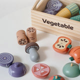 Maxbell Cutting Vegetables Set Kitchen Cooking Toys for Ages 3 4 5 Kids Party Favors