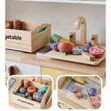 Maxbell Cutting Vegetables Set Kitchen Cooking Toys for Ages 3 4 5 Kids Party Favors