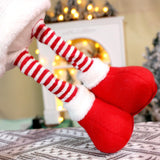 Maxbell Stretchable Christmas Doll Holiday Decorative for Living Room Window Desktop Christmas Elk