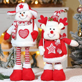 Maxbell Stretchable Christmas Doll Holiday Decorative for Living Room Window Desktop Christmas Elk
