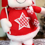 Maxbell Stretchable Christmas Doll Holiday Decorative for Living Room Window Desktop Christmas Elk
