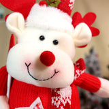 Maxbell Stretchable Christmas Doll Holiday Decorative for Living Room Window Desktop Christmas Elk
