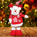 Maxbell Stretchable Christmas Doll Holiday Decorative for Living Room Window Desktop Christmas Elk