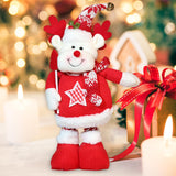 Maxbell Stretchable Christmas Doll Holiday Decorative for Living Room Window Desktop Christmas Elk