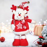 Maxbell Stretchable Christmas Doll Holiday Decorative for Living Room Window Desktop Christmas Elk
