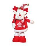 Maxbell Stretchable Christmas Doll Holiday Decorative for Living Room Window Desktop Christmas Elk