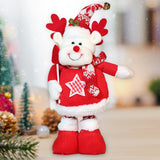 Maxbell Stretchable Christmas Doll Holiday Decorative for Living Room Window Desktop Christmas Elk