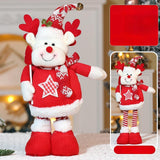 Maxbell Stretchable Christmas Doll Holiday Decorative for Living Room Window Desktop Christmas Elk