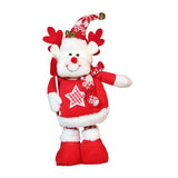 Maxbell Stretchable Christmas Doll Holiday Decorative for Living Room Window Desktop Christmas Elk