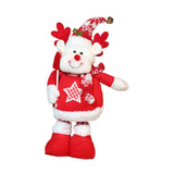 Maxbell Stretchable Christmas Doll Holiday Decorative for Living Room Window Desktop Christmas Elk