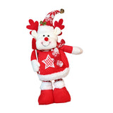 Maxbell Stretchable Christmas Doll Holiday Decorative for Living Room Window Desktop Christmas Elk