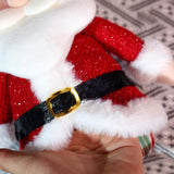 Maxbell Christmas Decoration Plush Figurine Telescopic Legs for Party Desktop Window Santa Claus