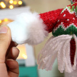 Maxbell Christmas Decoration Plush Figurine Telescopic Legs for Party Desktop Window Snowman