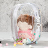 Maxbell Clear Figure Display Bag for Figures Collectibles Doll Collectors Plush Doll Bag Clear