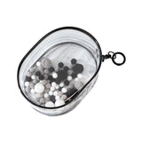 Maxbell Clear Figure Display Bag for Figures Collectibles Doll Collectors Plush Doll Bag with Keychain Black